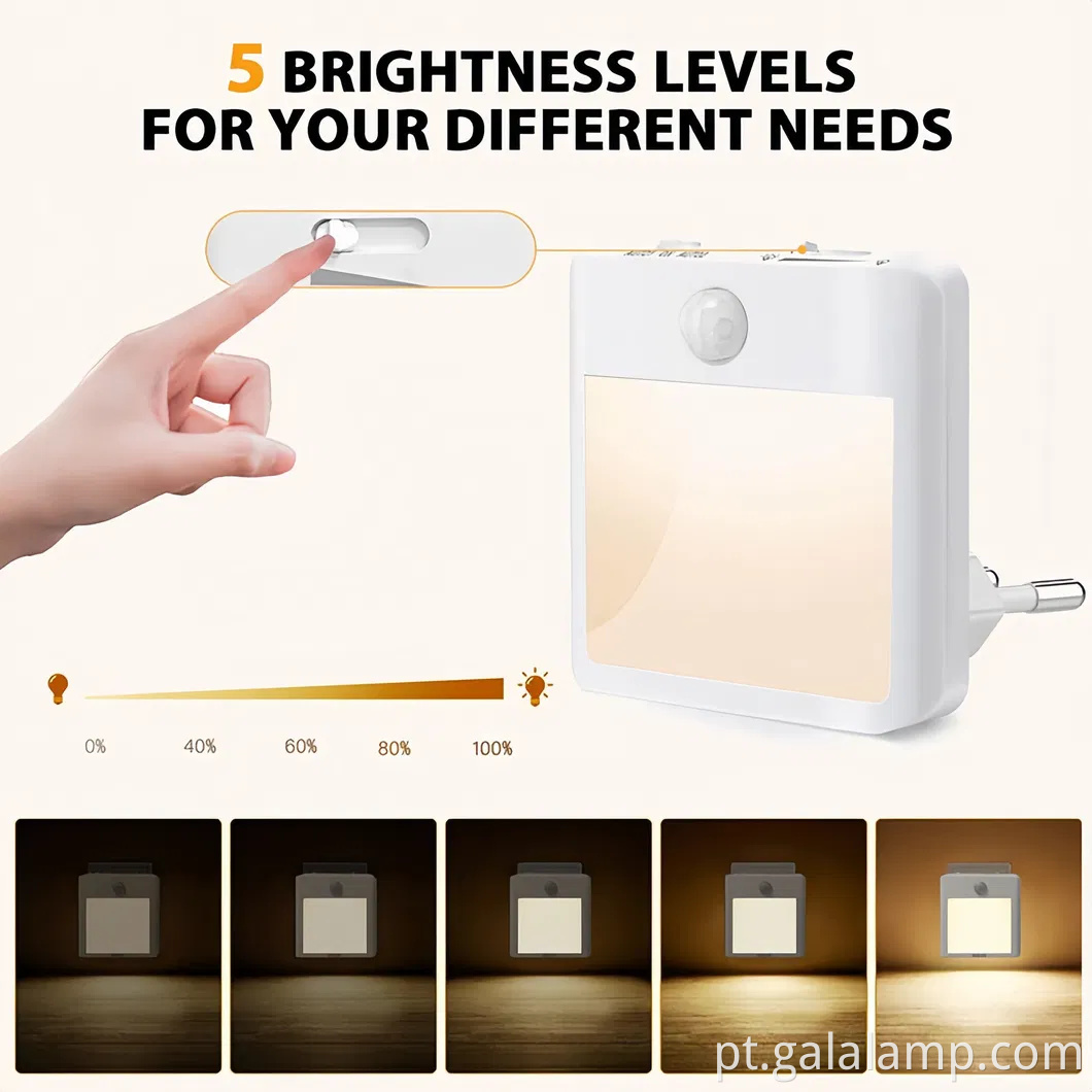 Lâmpada de parede de escada de escada de movimento de movimento ultra brilhante para segurança